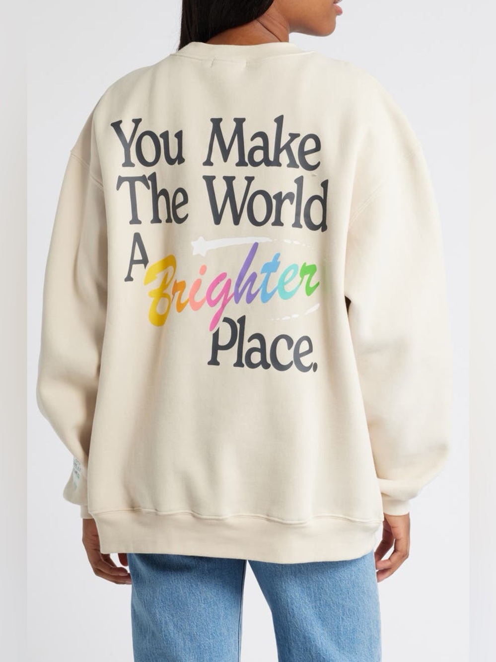 Mayfair You Make the World a Brighter Place Graphic Sweatshirt